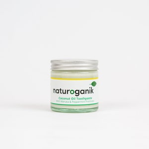 Kokosöl Zahncreme mit Manuka & Pfefferminz Frische (60 ml)