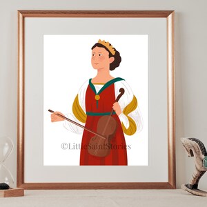 DIGITAL DOWNLOAD | St. Cecilia Print | Catholic Print | Saint | Cecilia