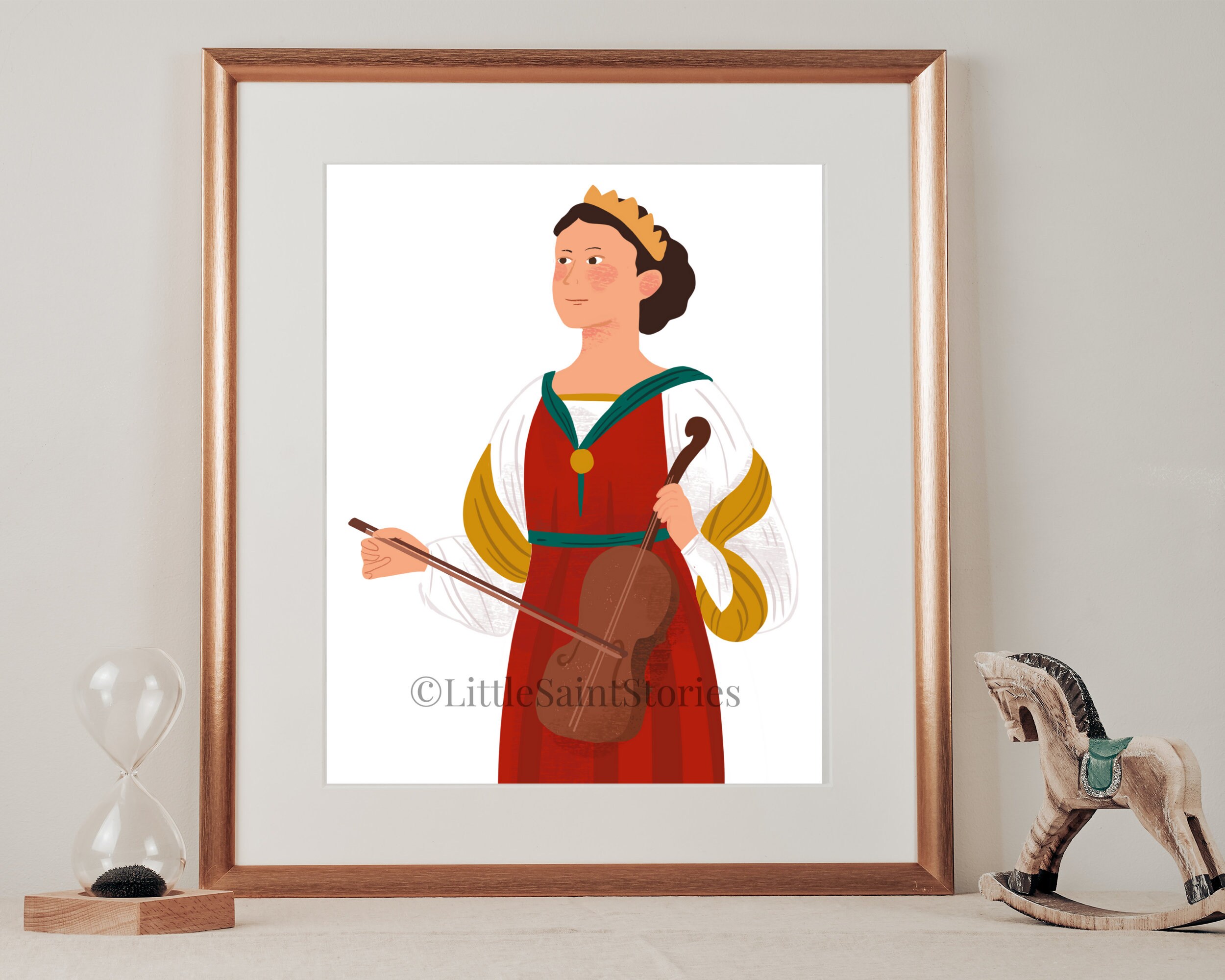 DIGITAL DOWNLOAD | St. Cecilia Print | Catholic Print | Saint | Cecilia ...