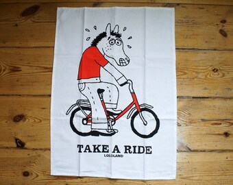 Tea towel "Take a ride"