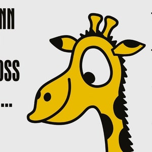 Poster Messlatte Giraffe imagem 1