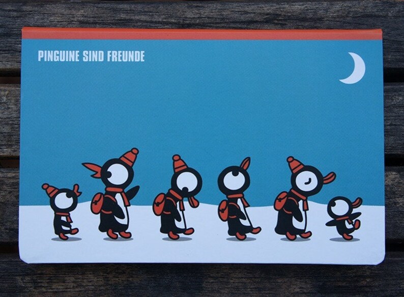 Notizbuch Pinguine sind Freunde Bild 2