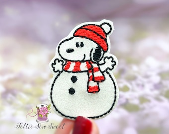 Snoopy Snowman Etsy