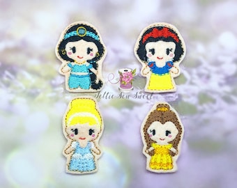 Princess Felties, Princess Felties, Fairytale Felties, 8 Princess Design options