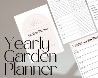 Complete Yearly Garden Planner Printable - Garden Tasks, Homestead, Seed Starting, Plant Planner, Garden Journal, Garden Organizer