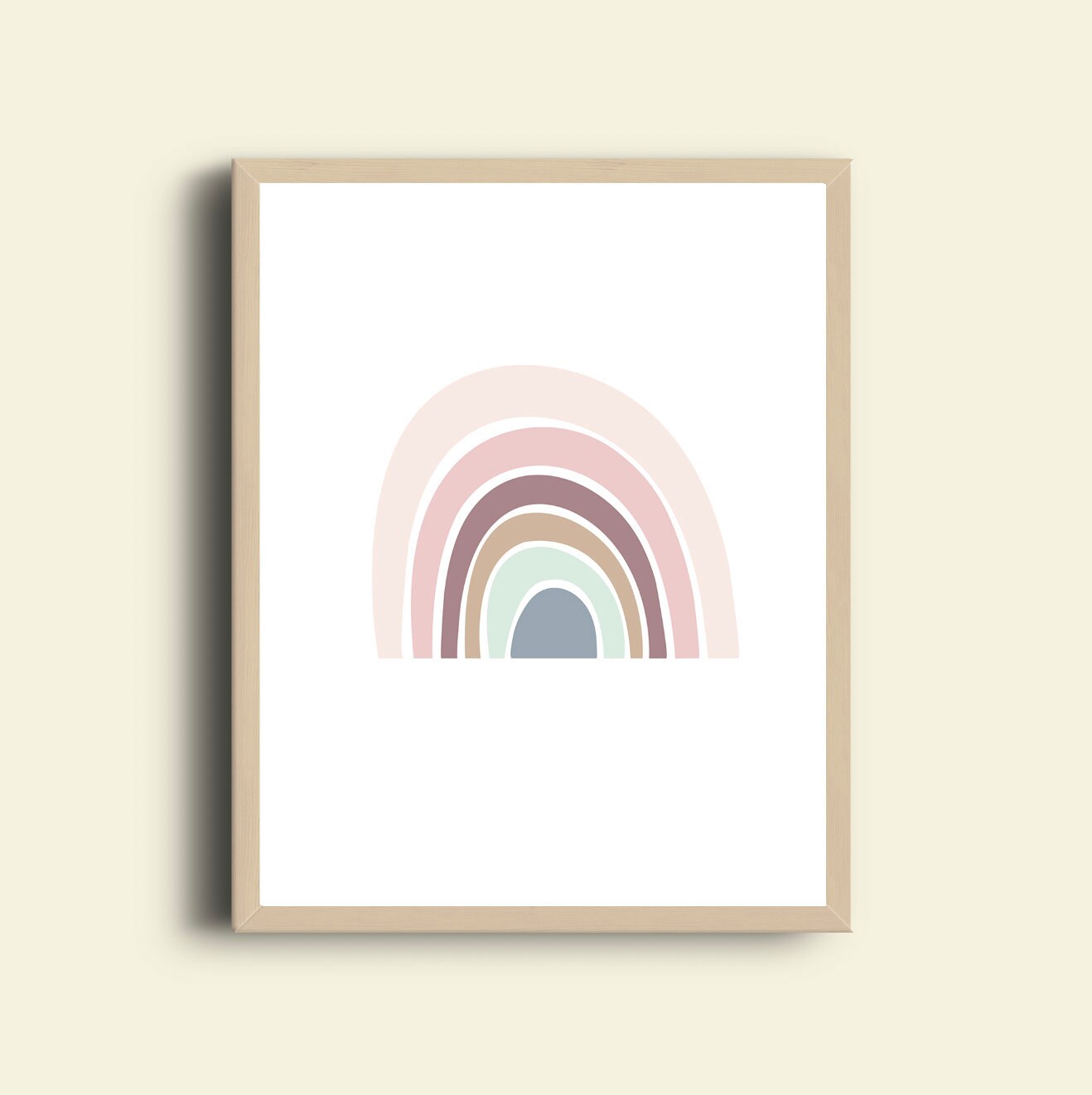 Pastel Rainbow Printable Art, Download, Beauty, Art, Home Decor, Kid's ...