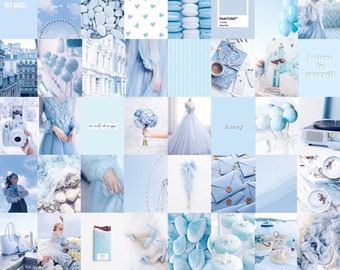 Light Blue Collage Etsy Light blue aesthetic wallpaper collage 19+ best ideas #. light blue collage etsy