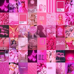 Photo Wall Collage Kit Boujee Hot Pink Baddie Aesthetic 2 - Etsy