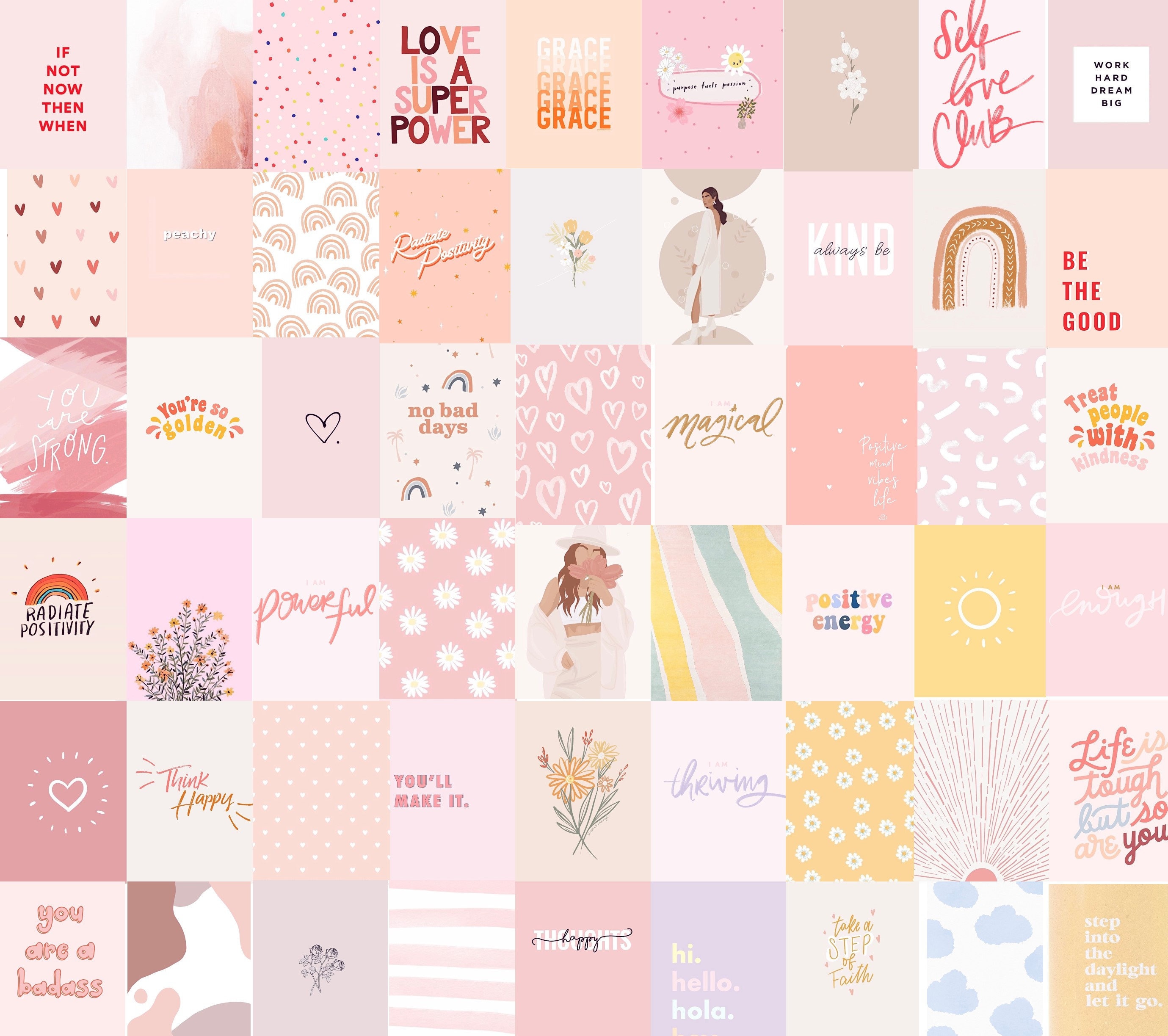 35 Pink Aesthetic Wallpapers with Quotes and Collages