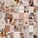 Photo Wall Collage Kit | Beige Coffee Aesthetic (Set of 61 photos) INSTANT Download | DIGITAL printable collage kit 