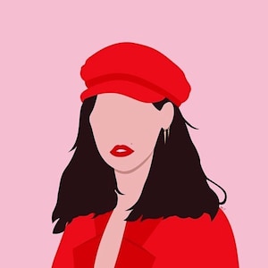 Photo Wall Collage Kit | Light Pink & Red Aesthetic (set of 70 Photos ...