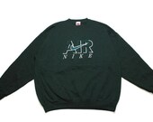 vintage NIKE AIR men 39 s sweatshirt Size Xl made in USA authentic hip hop wear rare rave retro hipster sweater 90s 80s oversized unisex sport
