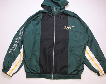 80s reebok throwback classic style vintage windbreaker jacket