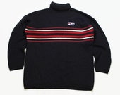 vintage FILA sweater wool acryl Size M men 39 s authenitc blue oversized unisex rave 90s 80s retro hipster sweater rare streetwear sport wear