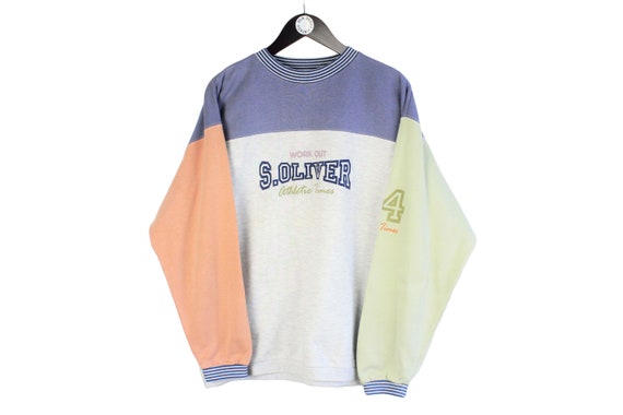 【2024最新作】 Vintage Sweat Retro Rare Authentic Sweatshirt Men's S.oliver トップス