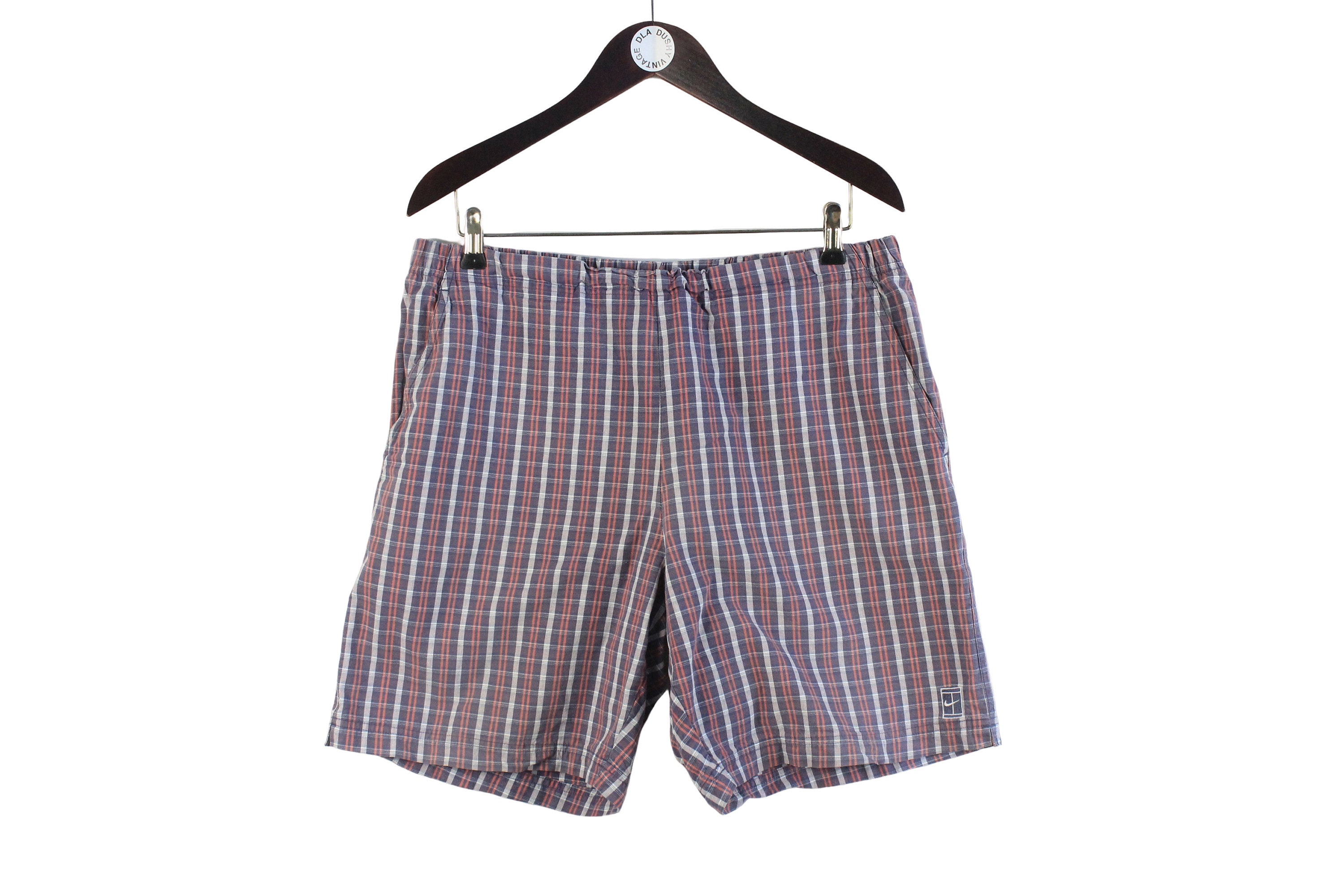 Vintage NIKE Shorts Tennis Court Size XL Sportswear Authentic 90s Plaid Pattern Sport Short Relaxed Athletic Summer Outfit Challengers Movie Etsy