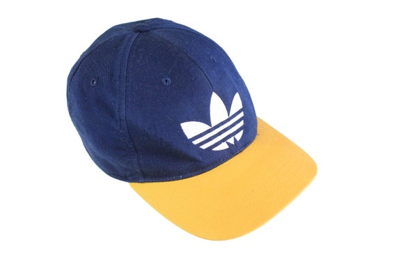 Vintage ADIDAS Big pet blauw gele atletische - Nederland