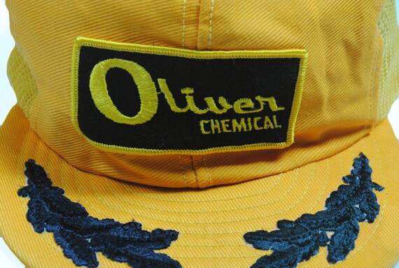vintage OLIVER Chemical Trucker Hat big logo cap … - image 3