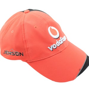 vintage MERCEDES McLaren Jenson Cap red big logo Hat One Size authentic race team retro 90s F1 Formula 1 fan auto sport brand