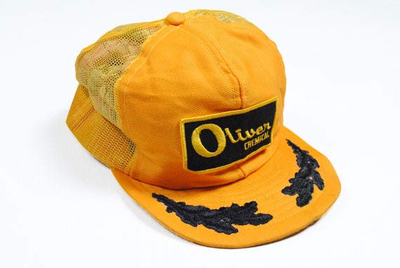 vintage OLIVER Chemical Trucker Hat big logo cap … - image 1