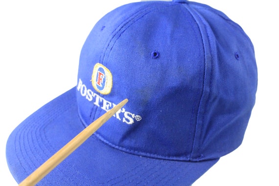 vintage FOSTER'S Cap One Size blue Big logo beer … - image 7