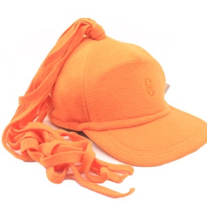 Vintage Conte Of FLORENCE Mütze klein Logo Mütze one size retro authentisch 90er orange Sport Vibe Schirm sportlich klassisch Herren Ski Stil