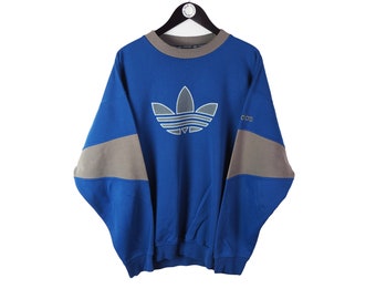 vintage blue adidas sweatshirt