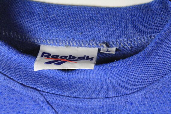 Vintage REEBOK Authentic T Shirt Big Logo Blue Size Men's XL