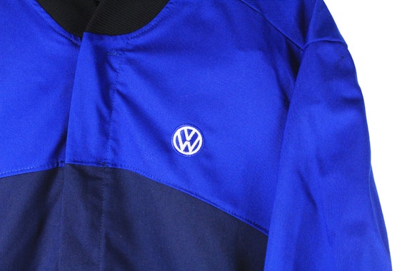 vintage VOLKSWAGEN work jacket Size men's L blue … - image 3