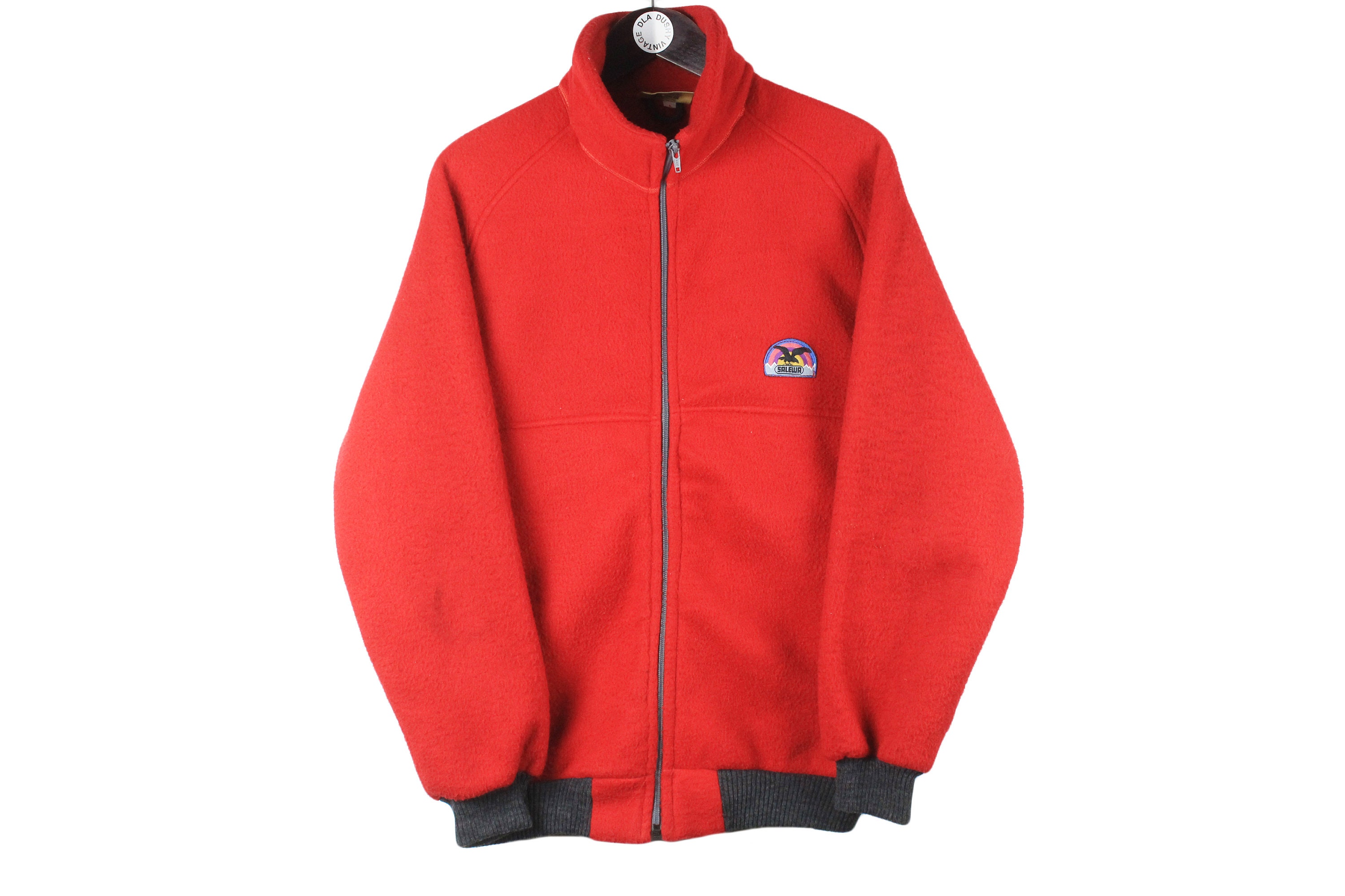 トップス archive salewa zip jacket 90s Salewa Vintage Men's Fleece Full Zip Jacket - S Green