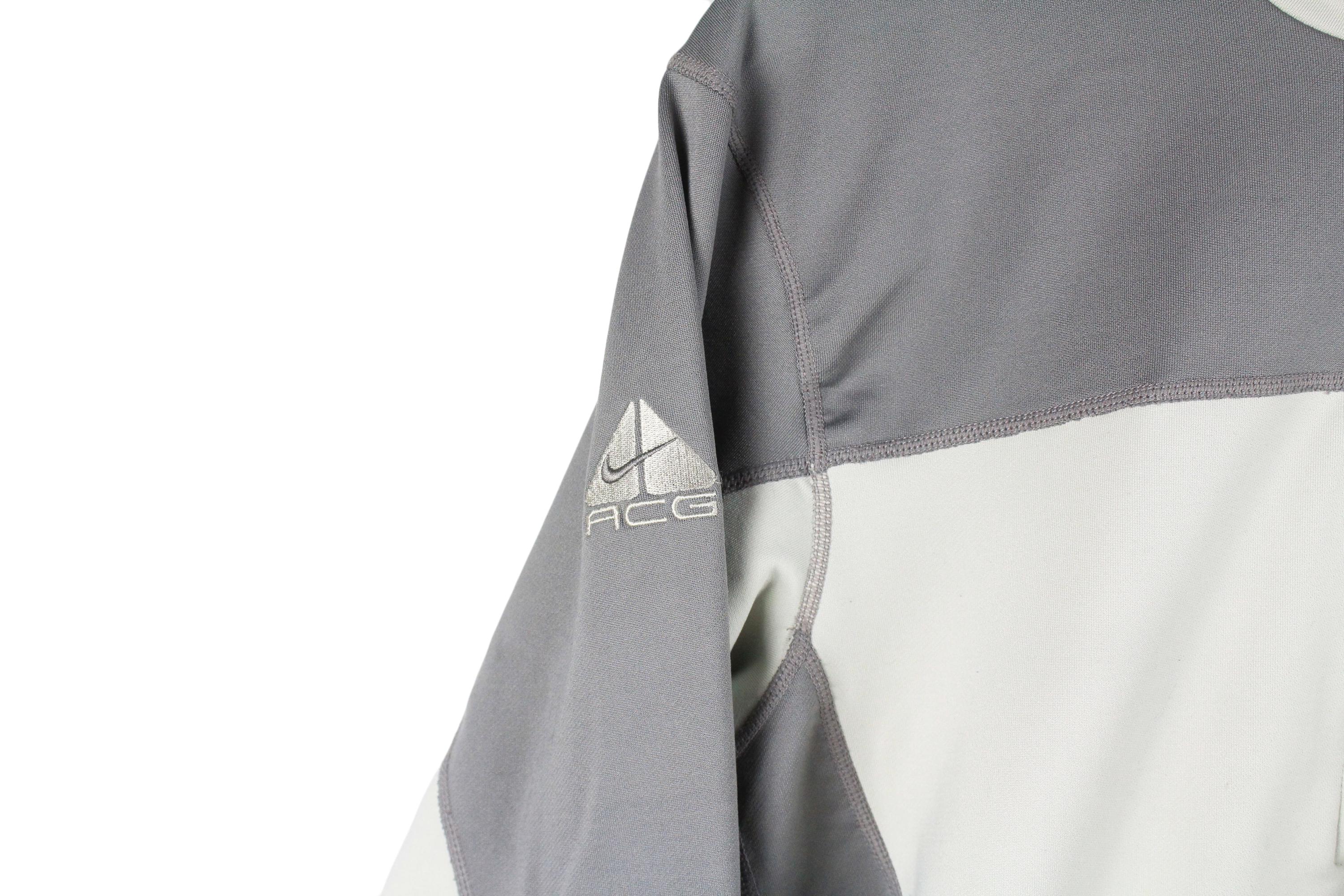 Vintage Nike ACG Thermal Long Sleeve Shirt 1/4 Zip Jersey Men's