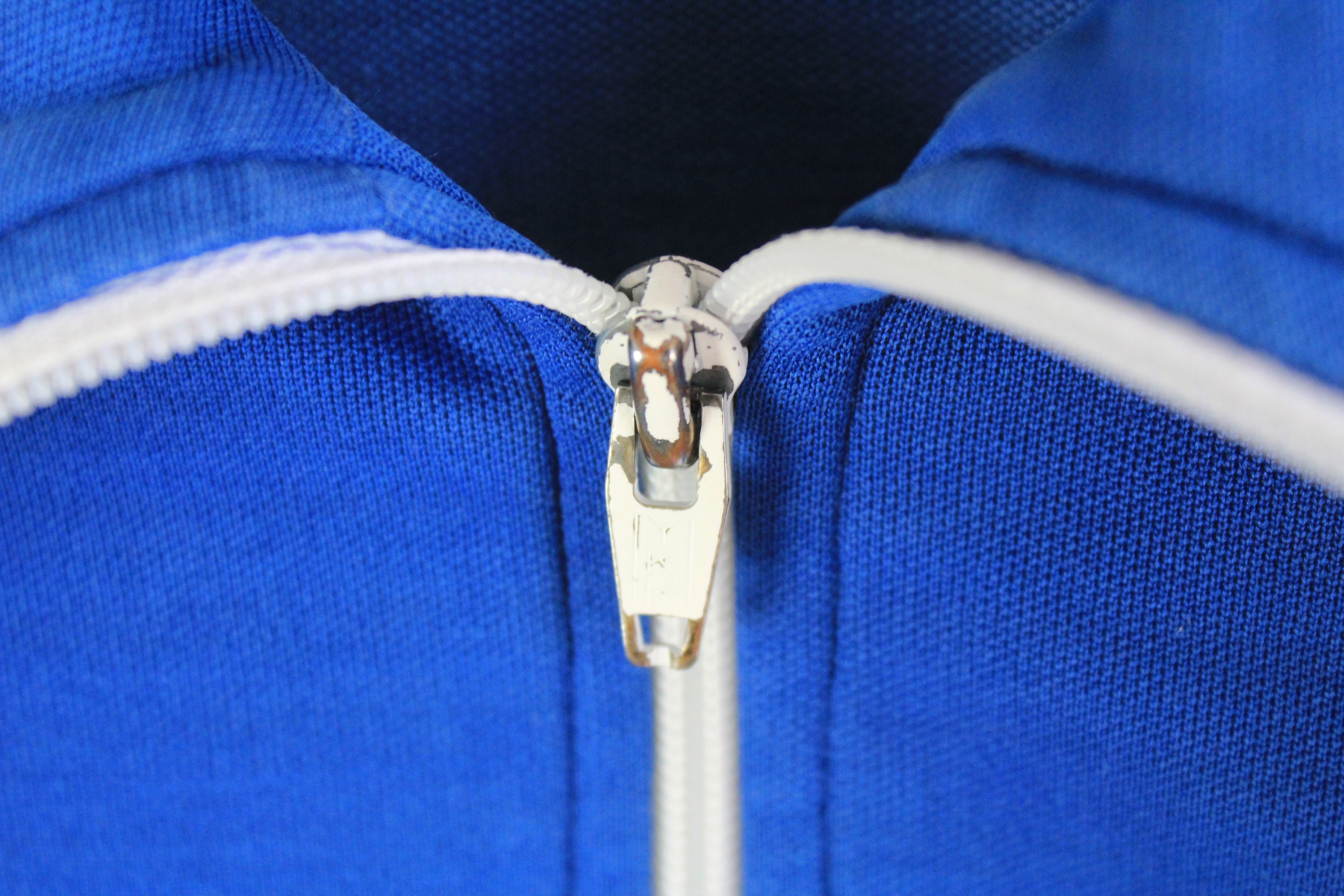 Vintage ADIDAS Classic Blue Logo Track Jacket Size XXS/XS