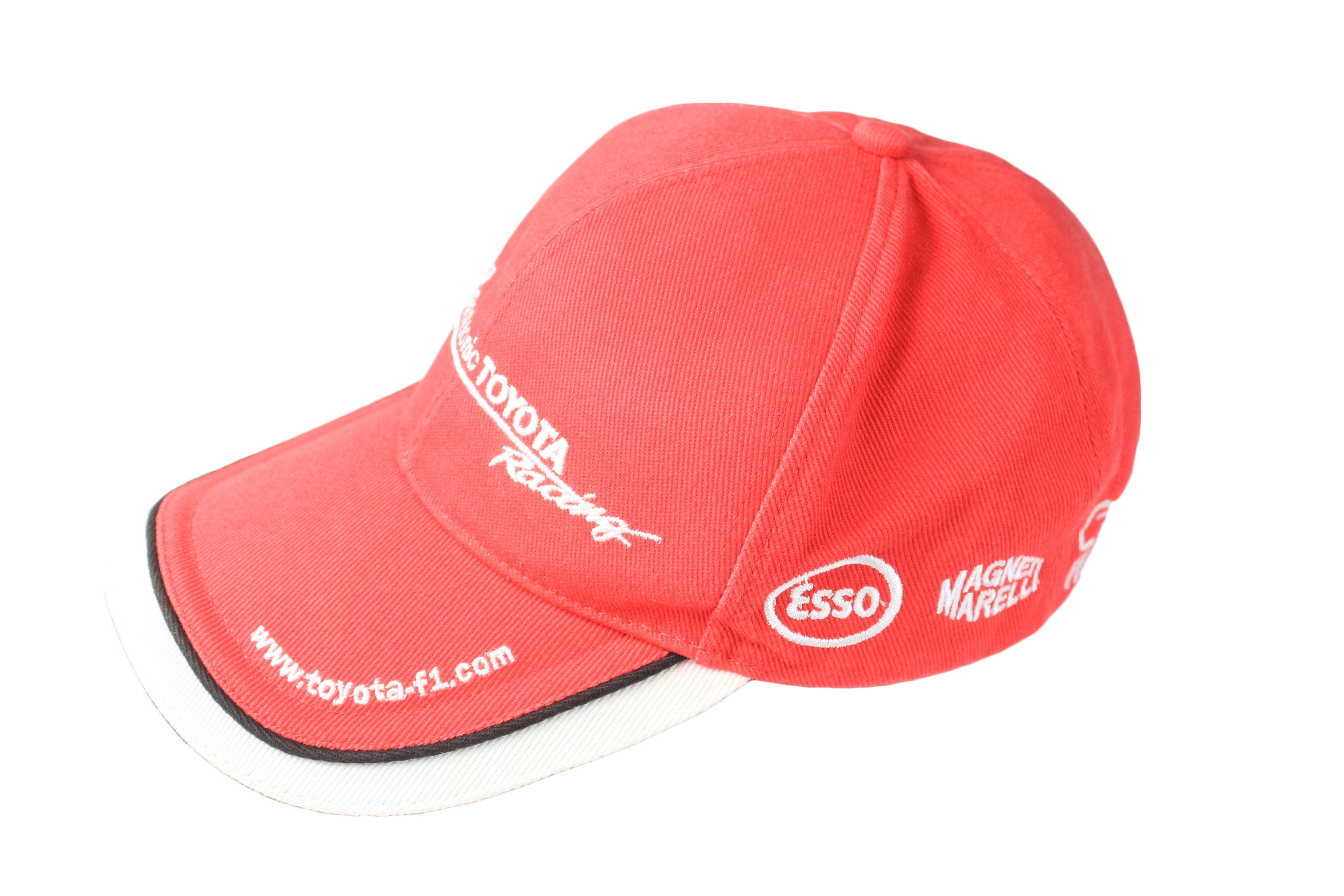 Vintage PANASONIC TOYOTA Racing F1 Team Cap One Size Red Big