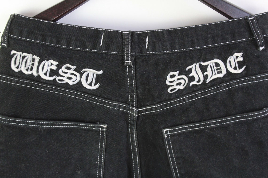 Vintage EMINEM Jeans Size W 34 authentic men's Black Jean | Etsy