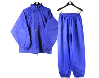 Veste Imperméable K-WAY Retro Banane - Taille M - Violet - Made In France - Occasion Très Bon état