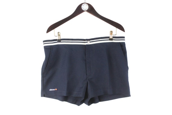 vintage ELLESSE tennis shorts navy blue men's Siz… - image 1