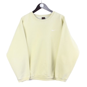 vintage NIKE sweatshirt Size S men&#39;s authentic rare 00&#39;s 90&#39;s basic sport jumper wear small logo oversize retro streetwear cotton crewneck