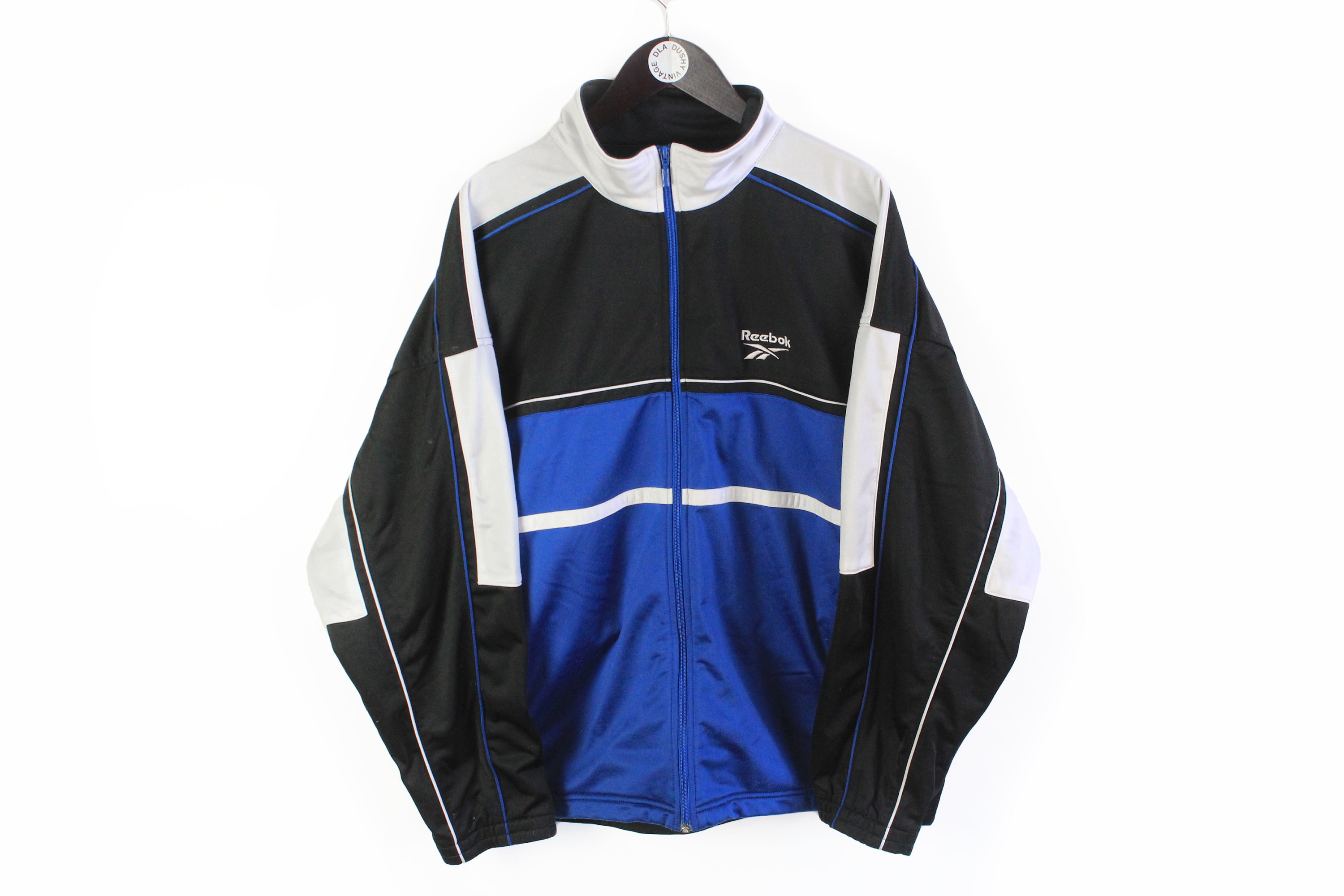 トップス 00s Reebok track jacket size L Vintage REEBOK Track Jacket Size L Big Logo Authentic Rare