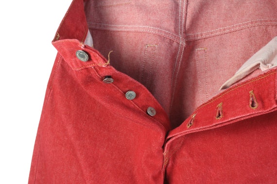 vintage LEVIS 501 JEANS authentic red Jean Pants … - image 4