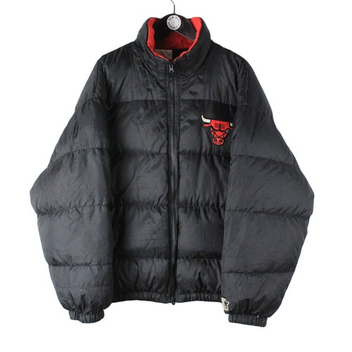 Vintage CHICAGO BULLS Starter Reversible jacket Size L/Xl shops men's double sided nba big logo Bull USA rare retro 90's style official authentic