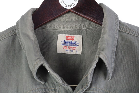 vintage LEVIS shirt Size L/XL authentic 90's USA … - image 4