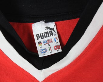 ウェア VTG 90S PUMA STREET SOCCER CLUB JERSEY Vintage PUMA Street Soccer Jersey T-shirt Size XL Black 90s Kika