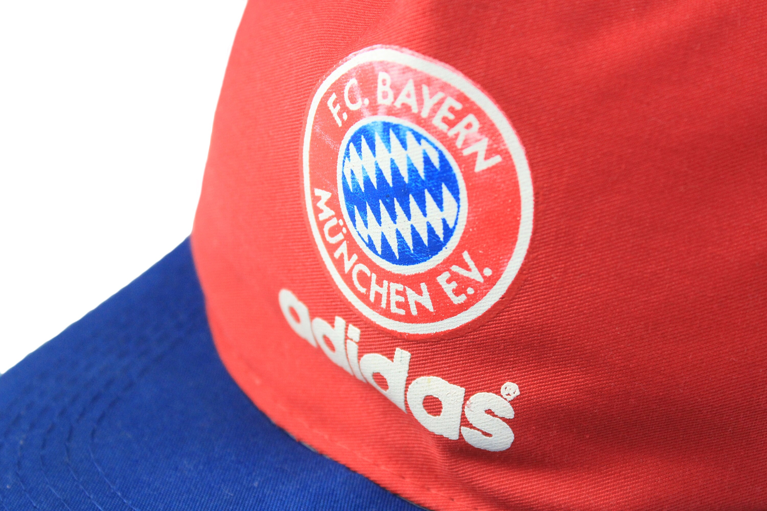 Casquette Vintage Adidas Bayern Munich Années 90 - Modèle Rare Bleu - Taille Unique Pour Homme