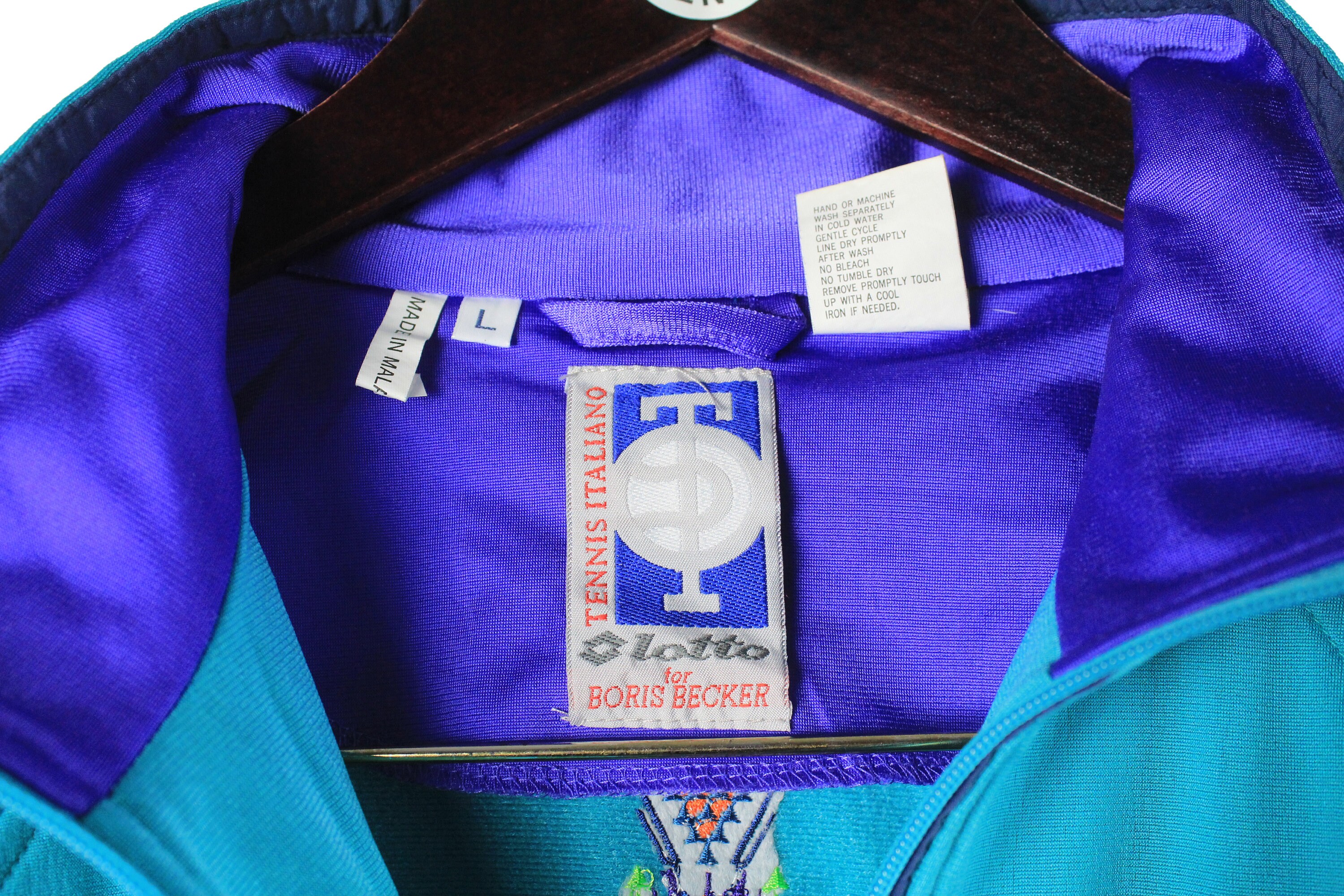 Vintage Lotto for Boris Becker Track Jacket Tennis Size M