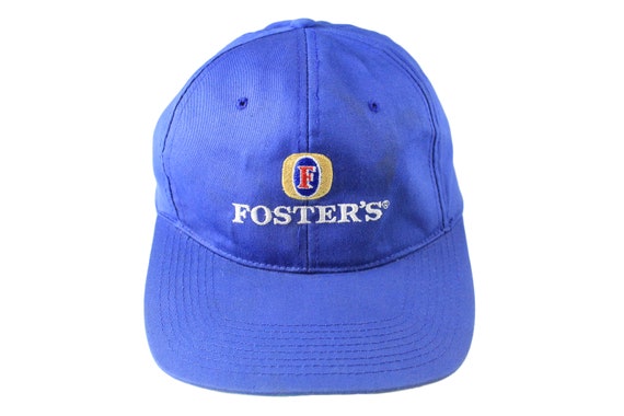 vintage FOSTER'S Cap One Size blue Big logo beer … - image 2