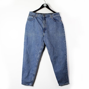 vintage LEVIS JEANS authentic men&#39;s light Blue Jean Pants Size M trousers retro classic work wear 90s 80s denim old school USA style medium