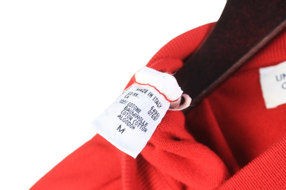 vintage UNITED COLORS of BENETTON sweatshirt red … - image 5