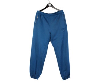 vintage NIKE Sweatpants Size XL authentic sportswear retro style rave sport athletic blue small logo track pants 90's cotton streetwear