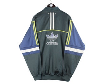 Vintage Adidas Ventex Track Jacket - Light Blue & Navy