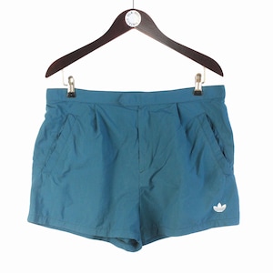 vintage ADIDAS shorts Size M small logo authentic green 90&#39;s sport Germany style activewear classic summer vibe sportswear shorts
